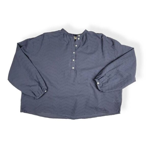 Universal Thread Long Sleeve Half Button Blouse Small - Picture 1 of 3